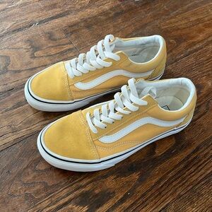 VANS yellow gold old school low top